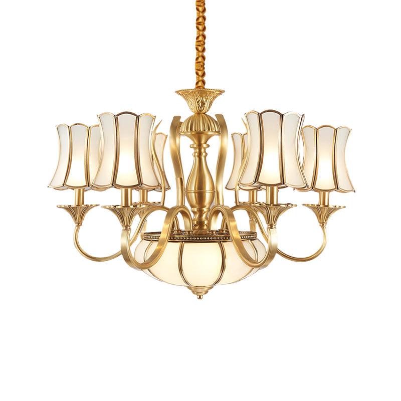 6 Heads Chandelier Lighting Colony Sputnik Metal Gold Shade - Rebooters