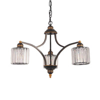 Curved Arm Living Room Chandelier Light Clear Crystal Fixture - Rebooters