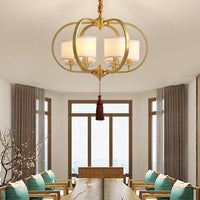 3/6 Lights Dining Room Chandelier Lamp Traditional Brass Ceiling Light - Rebooters