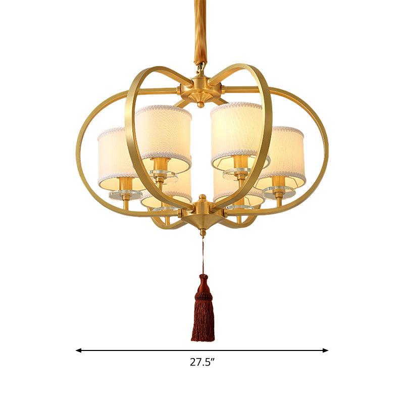 3/6 Lights Dining Room Chandelier Lamp Traditional Brass Ceiling Light - Rebooters
