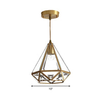 8/10 Inch Wide 1 Light Pendant Lighting Fixture Brass Glass - Rebooters
