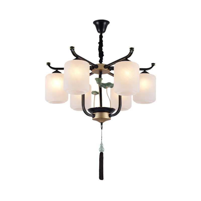 Classic Caged Hanging Chandelier 6/8/10 Lights Metal Fixture - Rebooters