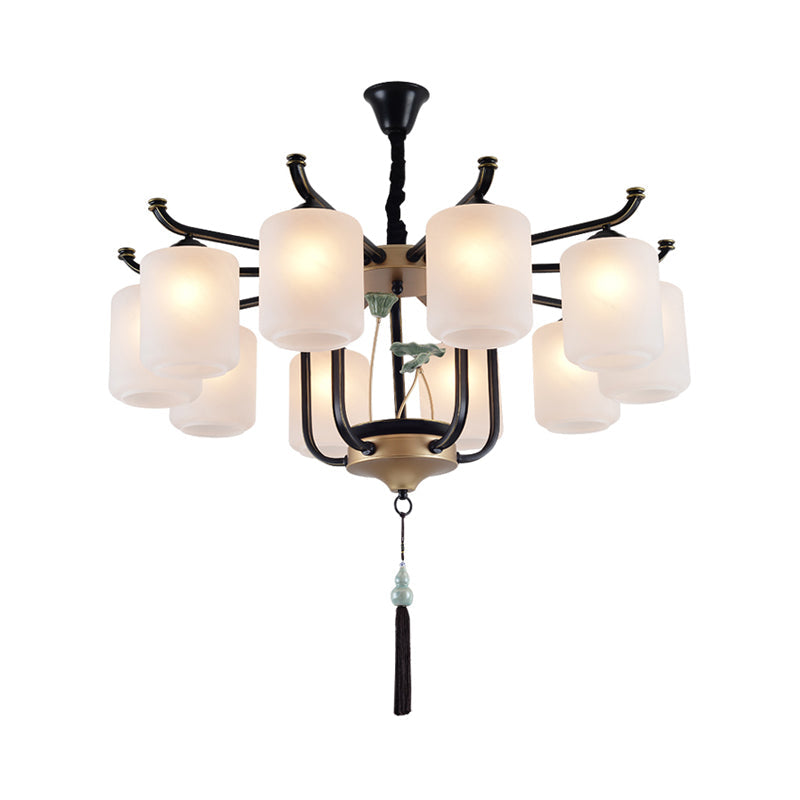 Classic Caged Hanging Chandelier 6/8/10 Lights Metal Fixture - Rebooters