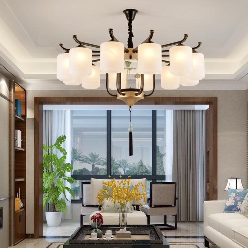 Classic Caged Hanging Chandelier 6/8/10 Lights Metal Fixture - Rebooters