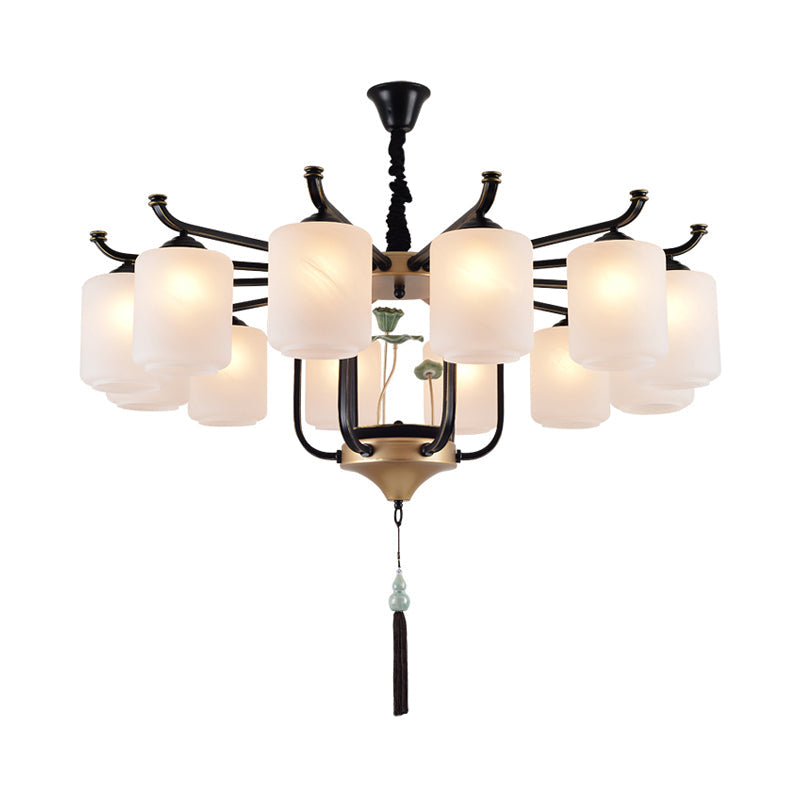 Classic Caged Hanging Chandelier 6/8/10 Lights Metal Fixture - Rebooters