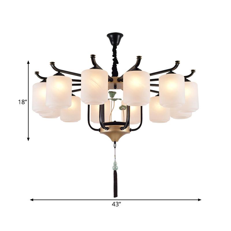 Classic Caged Hanging Chandelier 6/8/10 Lights Metal Fixture - Rebooters