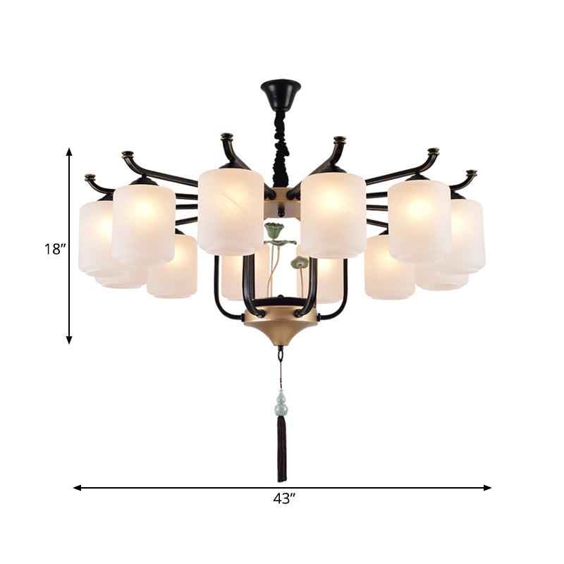 Classic Caged Hanging Chandelier 6/8/10 Lights Metal Fixture - Rebooters