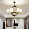 Metal Cylinder Chandelier Lighting Classic 6/8/10 Lights Black Gold - Rebooters