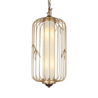 Birdcage Dining Room Chandelier Lighting Classic Stylish Metal 2 Lights Gold - Rebooters