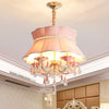 Modern Candelabra Hanging Light Kit 5 Heads Crystal Chandelier - Rebooters