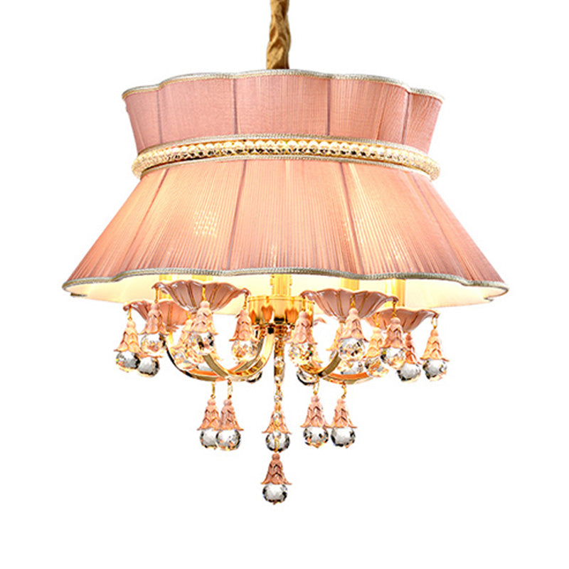 Modern Candelabra Hanging Light Kit 5 Heads Crystal Chandelier - Rebooters