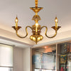 Candle Metal Pendant Chandelier Colonialism 3/5/6 Lights - Rebooters