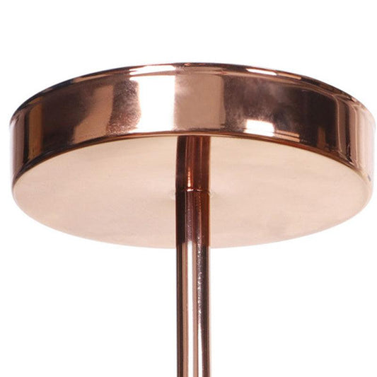 Amber Glass Diamond Chandelier Modernism 9/12 Heads Rose Gold Ceiling Pendant Light - Rebooters