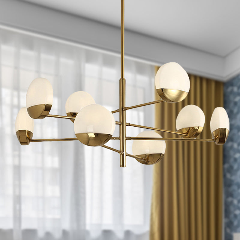 Gold Sputnik Chandelier Lighting Postmodern Metal Lamp - Rebooters