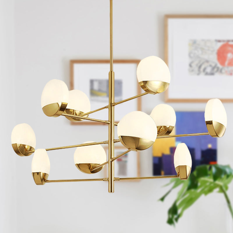 Gold Sputnik Chandelier Lighting Postmodern Metal Lamp - Rebooters