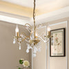 Gold Armed Chandelier Lighting Traditionary 3 Heads Pendant Light - Rebooters
