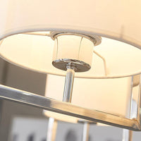 4 Lights Bedroom Chandelier Lighting Modern Chrome Ceiling Light - Rebooters