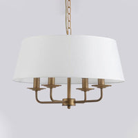 4 Lights Living Room Hanging Chandelier Green White Pendant - Rebooters