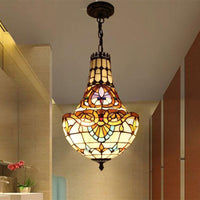3/5 Lights Flower Chandelier Light Fixture Antique Bronze Cut Glass Suspension Pendant 12 16 Wide - Rebooters