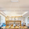 Ring Wood Chandelier Lighting Simple Style Beige 26/37.5 Wide Ceiling Pendant Light - Rebooters