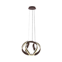 Abstract Chandelier Pendant Light Modern Metal Coffee LED Hanging Light Kit - Rebooters