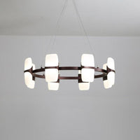 26"/30" Wide Circular Pendant Light Kit Modern Metal Chandelier - Rebooters