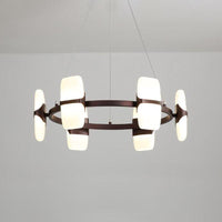 26"/30" Wide Circular Pendant Light Kit Modern Metal Chandelier - Rebooters