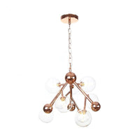 9 Lights Globe Chandelier Lighting Vintage Glass Pendant Fixture - Rebooters