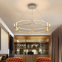 23.5"/31.5" Wide Gold LED Pendant Chandelier Light - Rebooters
