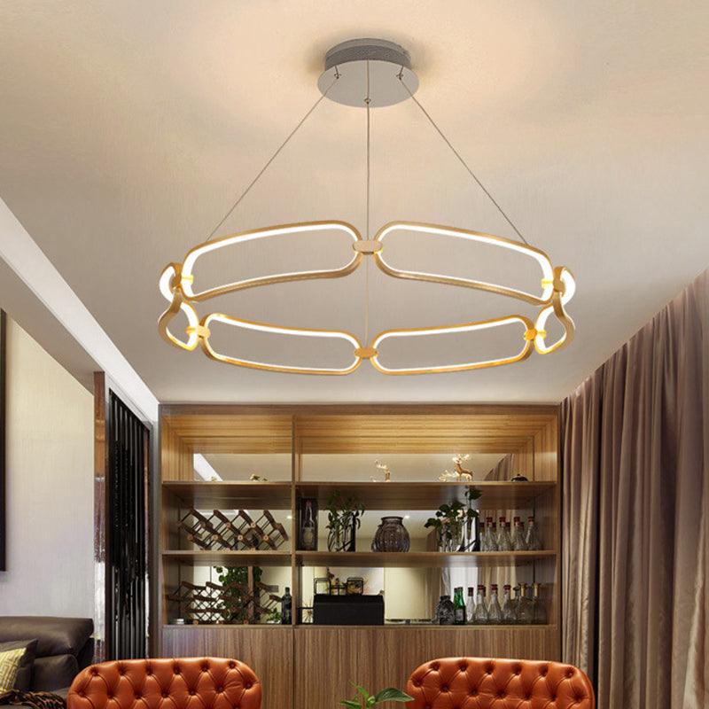 23.5"/31.5" Wide Gold LED Pendant Chandelier Light - Rebooters