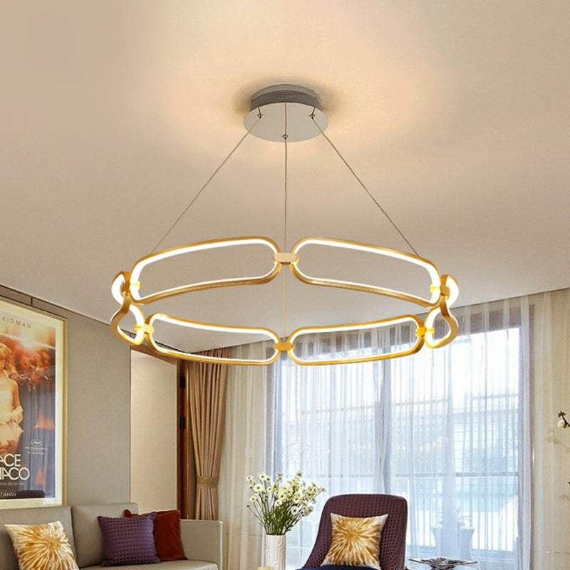 23.5"/31.5" Wide Gold LED Pendant Chandelier Light - Rebooters