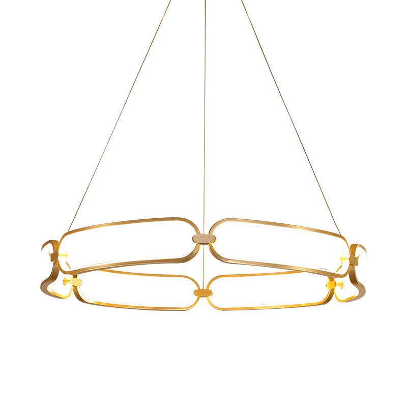 23.5"/31.5" Wide Gold LED Pendant Chandelier Light - Rebooters