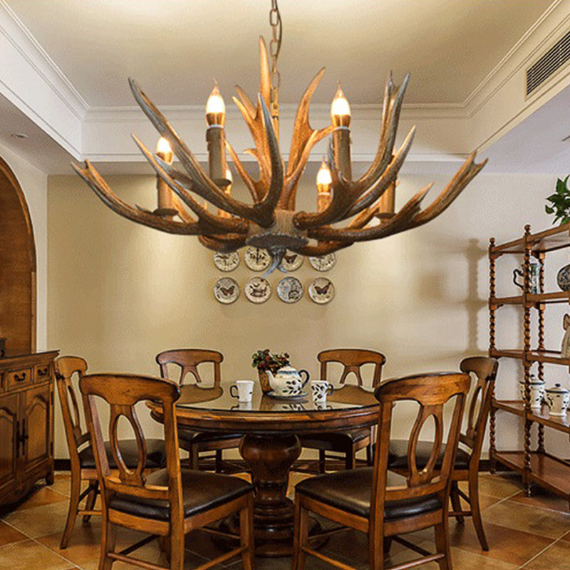 Branch Resin Pendant Chandelier Cottage 6/8/12 Heads Light - Rebooters