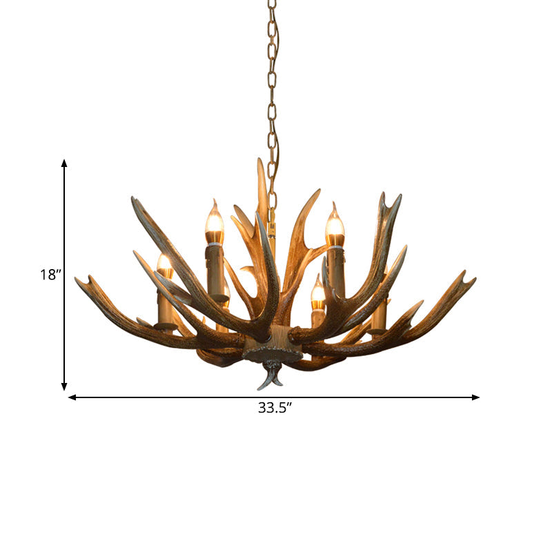 Branch Resin Pendant Chandelier Cottage 6/8/12 Heads Light - Rebooters