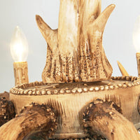 12 Heads Chandelier Lighting Farmhouse 2-Tier Resin Lamp - Rebooters