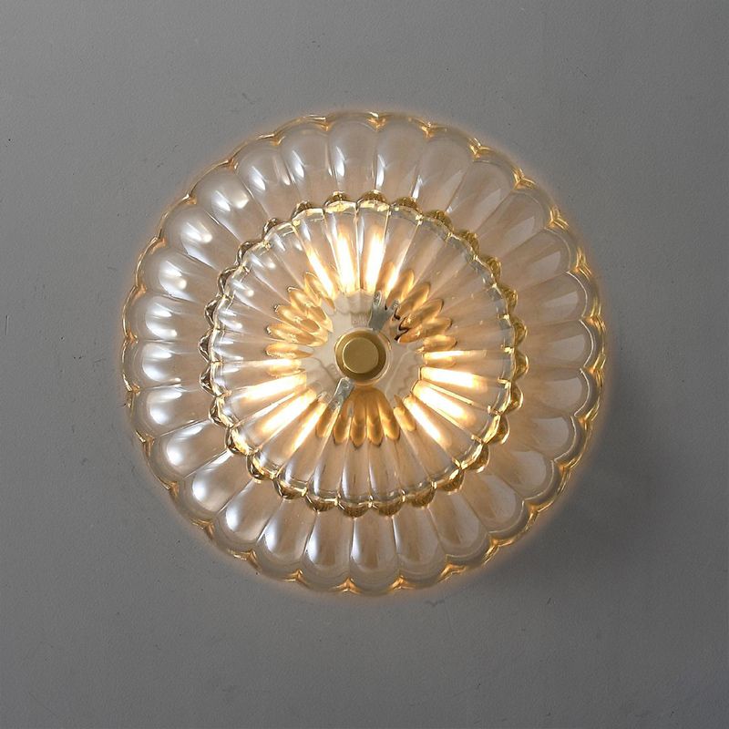 Umbrella Glass Semi Recessed Ceiling Light for Stylish Illumination - Rebooters