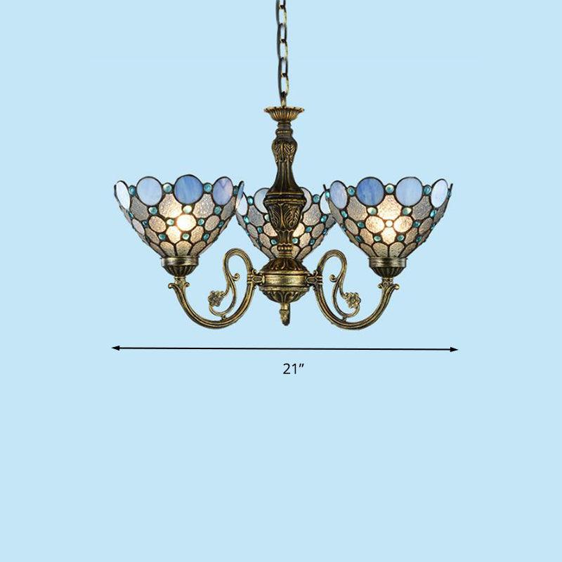 Antique Bronze Beaded Chandelier Lamp 3/8/11 Lights Kit - Rebooters