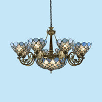 Antique Bronze Beaded Chandelier Lamp 3/8/11 Lights Kit - Rebooters