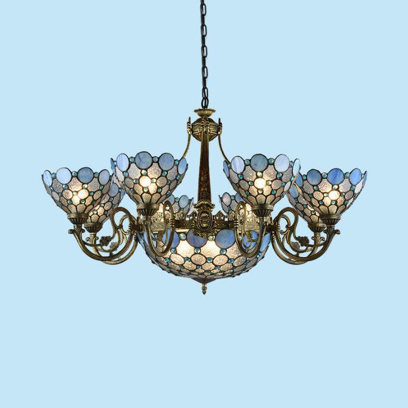 Antique Bronze Beaded Chandelier Lamp 3/8/11 Lights Kit - Rebooters