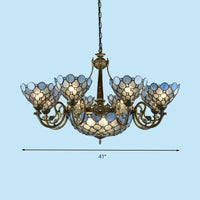 Antique Bronze Beaded Chandelier Lamp 3/8/11 Lights Kit - Rebooters