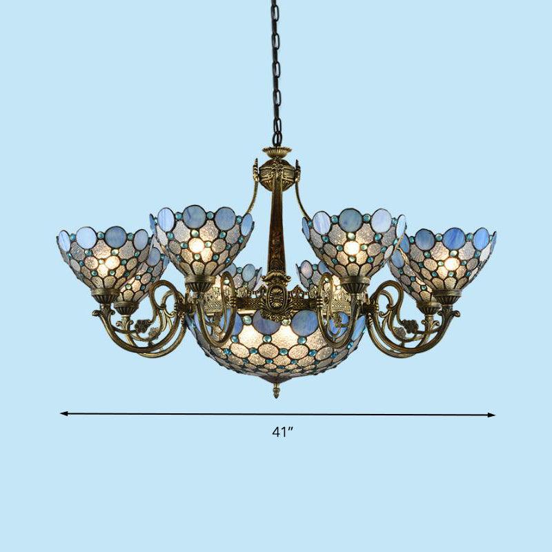 Antique Bronze Beaded Chandelier Lamp 3/8/11 Lights Kit - Rebooters