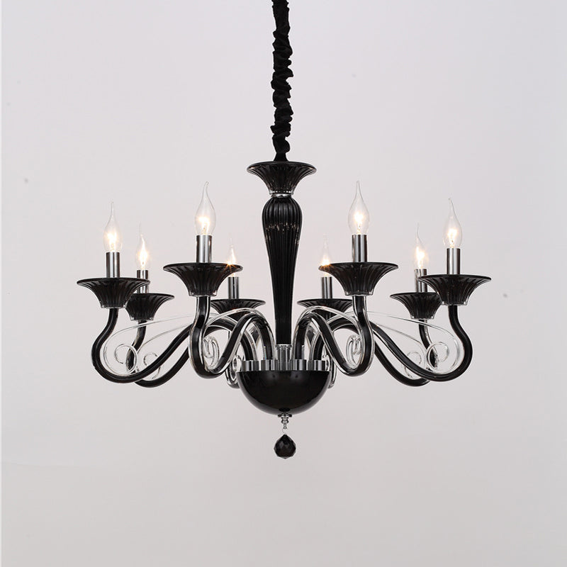 Traditional Curved Arm Pendant Chandelier 6/8/10 Heads - Rebooters