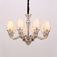 6/8/12 Heads Chandelier Lighting Traditional Fabric Light - Rebooters