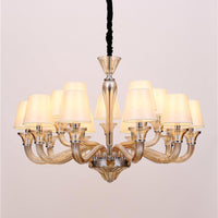 6/8/12 Heads Chandelier Lighting Traditional Fabric Light - Rebooters