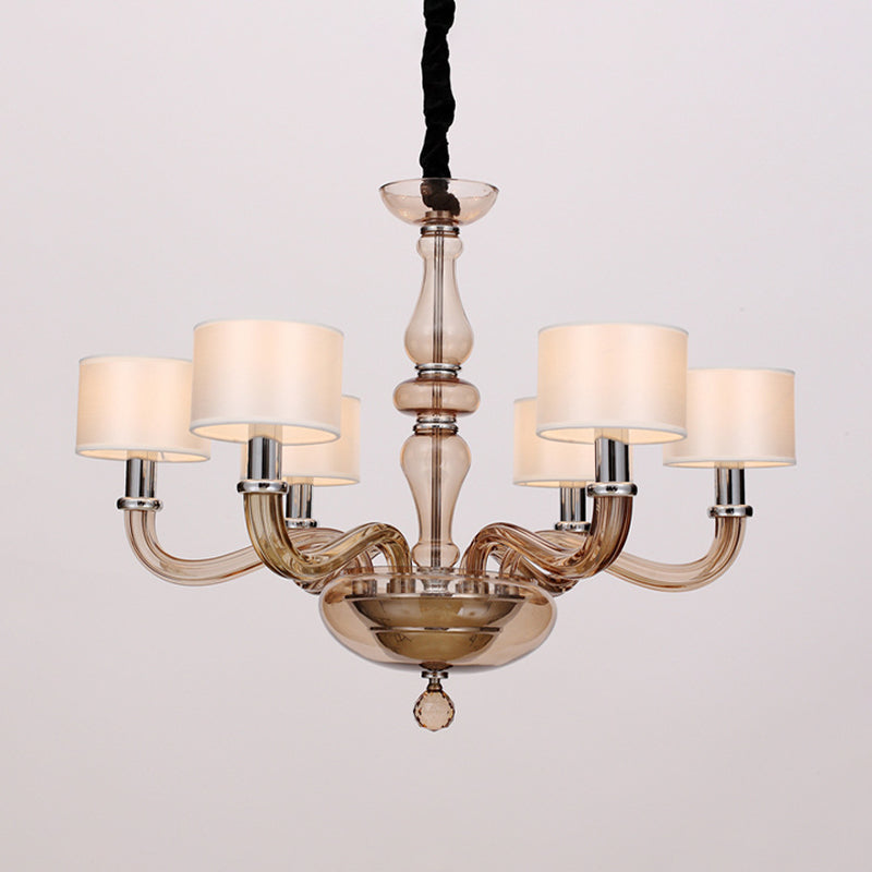 Traditionary Spuntik Chandelier Light Amber Glass Pendant Lamp - Rebooters