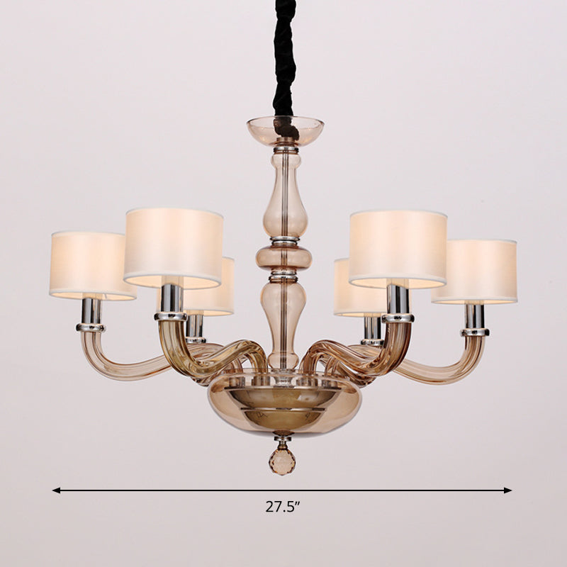 Traditionary Spuntik Chandelier Light Amber Glass Pendant Lamp - Rebooters