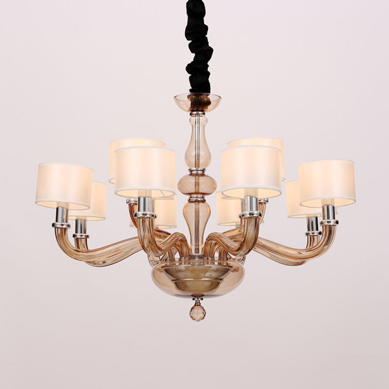 Traditionary Spuntik Chandelier Light Amber Glass Pendant Lamp - Rebooters