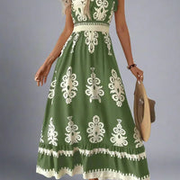 Elegant Women's Maxi Dress with Flowy Bohemian Style Rebooters Maxi Women's Dresses