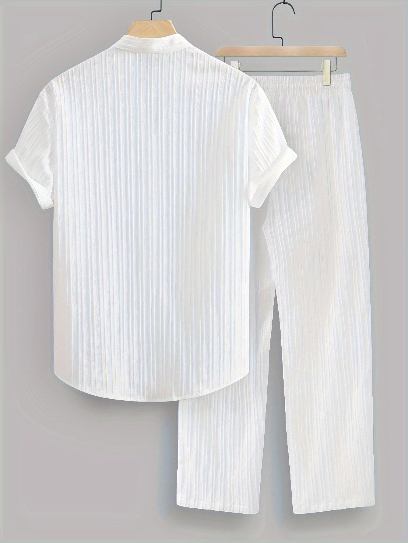 Plus Size Casual Co-Ord Set for Men Summer Comfort Rebooters mens 2 piece set
