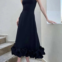 Lightweight Flowy Tiffany Women's Long-Sleeve Summer Dress - Rebooters -Women's Dresses